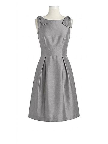 Alfred Sung Dupioni Bow Accents Cocktail Dress in Dove (view 1)