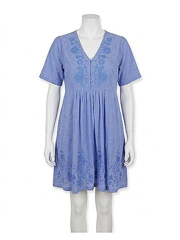 Johnny Was Pleat Front Slip Dress in Emilia (view 1)