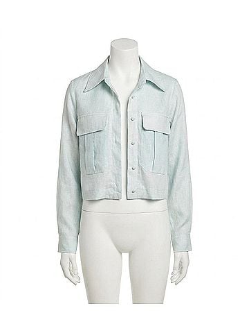 Solange Ypegua Cargo Jacket in Light Blue (view 1)