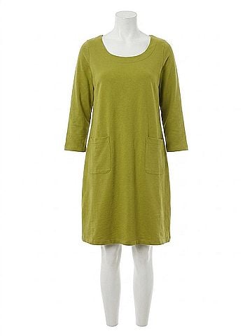 Mata Traders Sylvan Shift Dress in Moss (view 1)