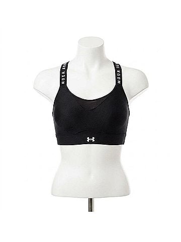 Under Armour Women's Infinity High Sports Bra in Black (view 1)