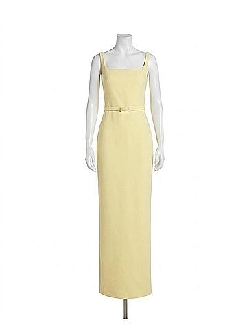 Safiyaa Women's Kristena Gown in Yellow (view 1)