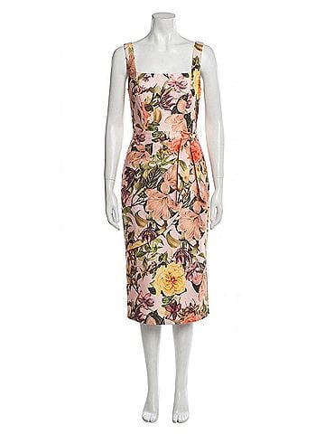 Kay Unger Floral Cocktail Dress in Multi (view 1)