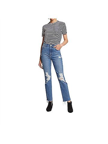 Current/Elliott Soulmate Pinyon Jeans in Blue (view 2)