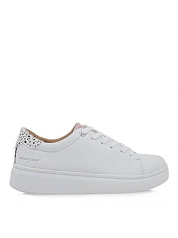 Renato Garini Women's Platform Lace Sneaker in White (view 1)