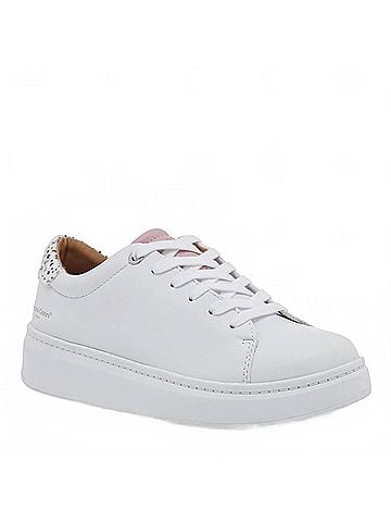 Renato Garini Women's Platform Lace Sneaker in White (view 2)