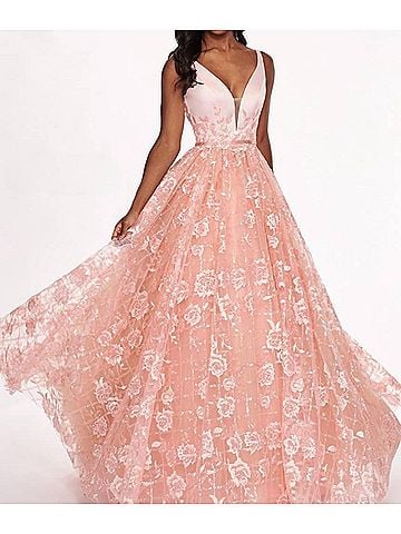 Rachel Allan Prom Dress in Blush (view 2)