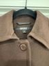 DKNY 90% Wool 10% Cashmere 100% Acetate Brown Coat Size 4 - photo 4