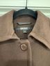 DKNY 90% Wool 10% Cashmere 100% Acetate Brown Coat Size 4 - photo 7