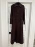DKNY 90% Wool 10% Cashmere 100% Acetate Brown Coat Size 4 - photo 5