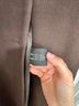 DKNY 90% Wool 10% Cashmere 100% Acetate Brown Coat Size 4 - photo 6