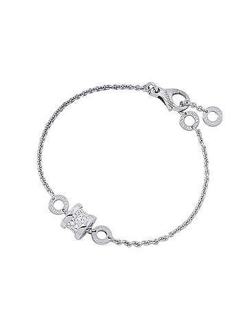 Bvlgari BVLGARI B-zero1 Bracelet, 0.31ct Diamonds, 18K White Gold, Size S/M, 350899. (view 1)