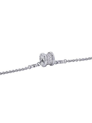 Bvlgari BVLGARI B-zero1 Bracelet, 0.31ct Diamonds, 18K White Gold, Size S/M, 350899. (view 2)