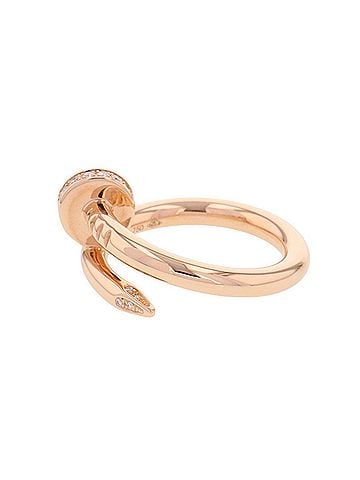 Cartier Cartier Juste un Clou Classic model ring, 22 diamonds totaling 0.13ct, 18KPG pink gold, B4094800. (Cartier diamond semi-pave ring) (view 2)