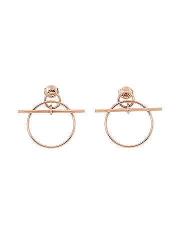 Hermès Hermes Earrings, Loop Echappé PM, 18KPG Pink Gold, HERMES, Echappé, HERMES (view 1)