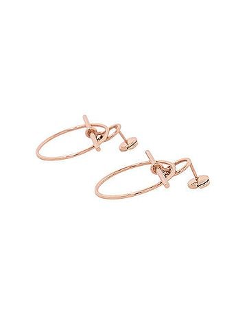 Hermès Hermes Earrings, Loop Echappé PM, 18KPG Pink Gold, HERMES, Echappé, HERMES (view 2)