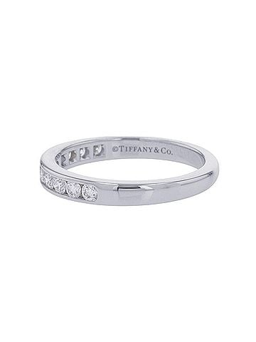 Tiffany & Co. Tiffany &amp; Co. Half Eternity Ring, Channel Setting, Diamonds, Pt950 Platinum, Size Approx. 1 (view 2)