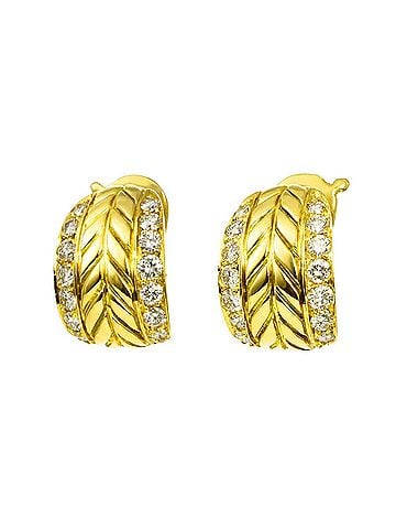 Chanel Chanel Diamond Earrings, 18K Yellow Gold (750), Clip-on (view 1)