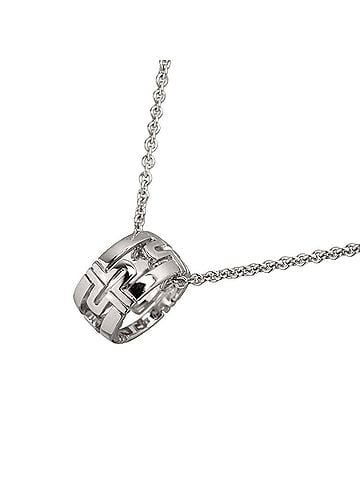 Bvlgari Bvlgari Bulgari Parentesi Work Necklace, 45cm, 18K White Gold (750) (view 1)