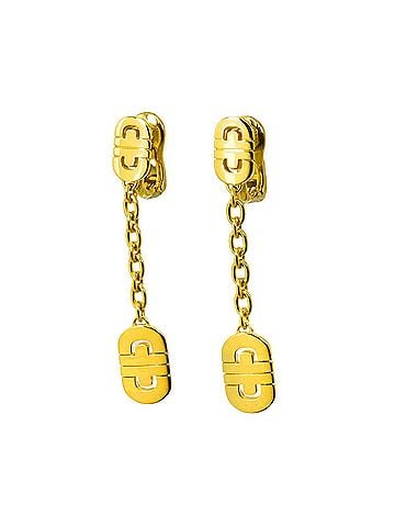 Bvlgari Bvlgari Bulgari Parentesi Earrings, 18K Yellow Gold (750), Pierced Earrings (view 2)
