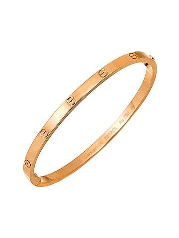 Cartier Cartier Love Bracelet Small SM #16 18K PG Pink Gold 750 Bangle (view 1)