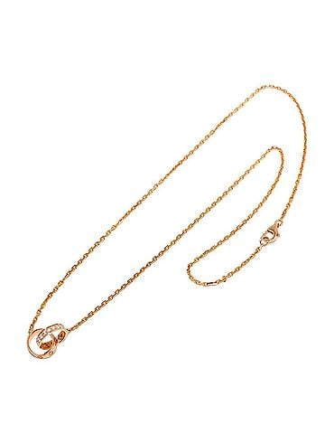 Cartier Cartier Baby Love Semi-Pavé Diamond Necklace, 44cm, 18K Pink Gold (750) (view 2)
