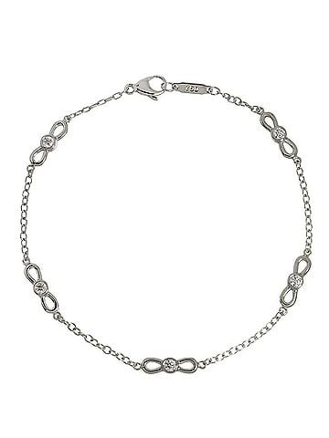 Tiffany & Co. Tiffany &amp; Co. Bow Diamond Bracelet, 18cm, 18K WG (White Gold 750), Ribbon Design. (view 1)
