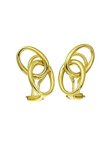 Tiffany & Co. Tiffany &amp; Co. Double Loop Earrings, 18K Yellow Gold (750), Clip-on Earrings (view 1)