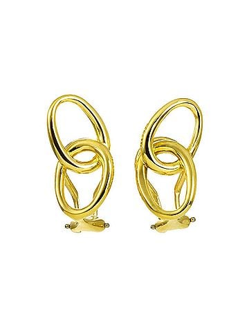Tiffany & Co. Tiffany &amp; Co. Double Loop Earrings, 18K Yellow Gold (750), Clip-on Earrings (view 1)