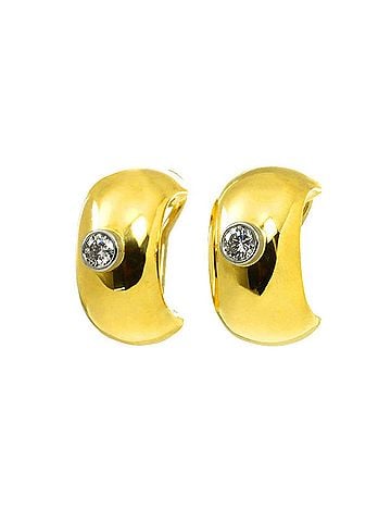 Tiffany & Co. Tiffany &amp; Co. Diamond Earrings, 18K Yellow Gold (750), Clip-on Earrings (view 2)