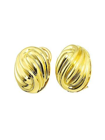 Tiffany & Co. Tiffany &amp; Co. 18K Yellow Gold (750) Clip-on Earrings (view 2)