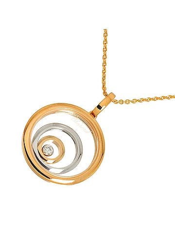 Chopard Chopard Happy Spirit Diamond Necklace, 45cm, 18K WG/PG (White Gold/Pink Gold 750) (view 1)