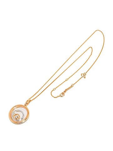 Chopard Chopard Happy Spirit Diamond Necklace, 45cm, 18K WG/PG (White Gold/Pink Gold 750) (view 2)