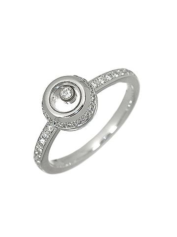 Chopard Chopard Happy Diamond Ring, 18K White Gold (750), Diamonds (view 1)