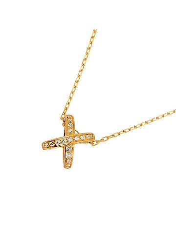 Chaumet Chaumet Jeux de Liens Diamond Necklace, 42cm, 18K Pink Gold (750) (view 1)