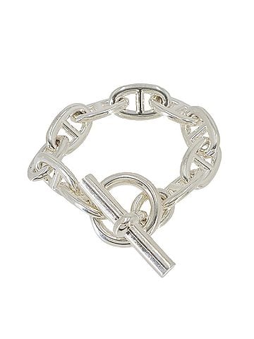 Hermès Hermes Chaine d'Ancre TGM Bracelet, 10 links, 15cm, Sterling Silver (SV 925) (view 1)