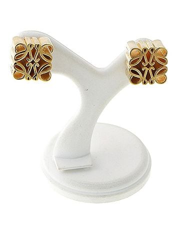 Loewe LOEWE Anagram Stud Earrings J821239X04 J647239X31 Sterling Silver 925 Gold (view 2)