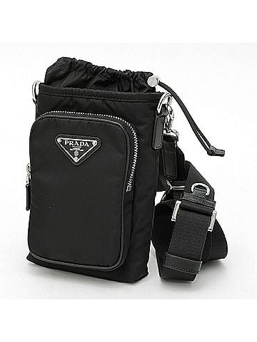 Prada Prada PRADA Re-Nylon Smartphone Case Shoulder Pouch 2ZH155 Nylon Leather Black (view 1)