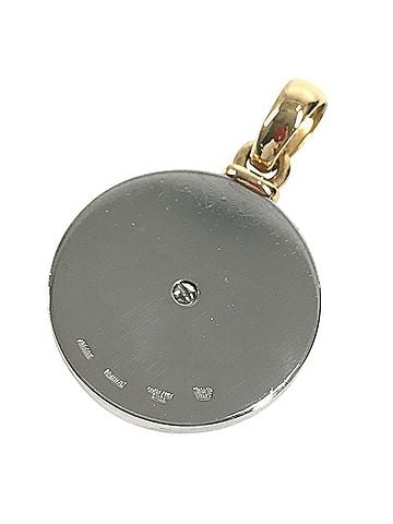 Bvlgari BVLGARI 18K Gold Horoscope Diamond 1PD Necklace Choker Jewelry Accessory Pendant Top YG750 SS Men's Women's (view 2)
