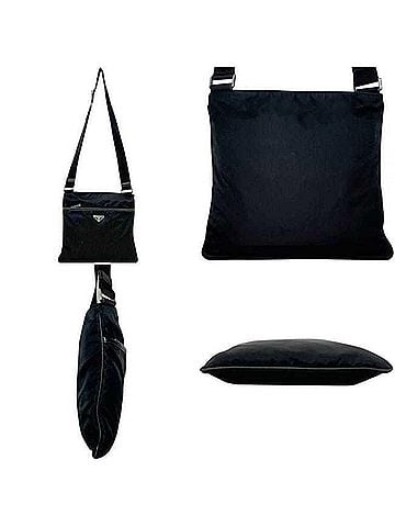 Prada Prada Tessuto Shoulder Bag 2VH053 134 PRADA Nylon NERO Black Women's Sacoche Crossbody (view 2)