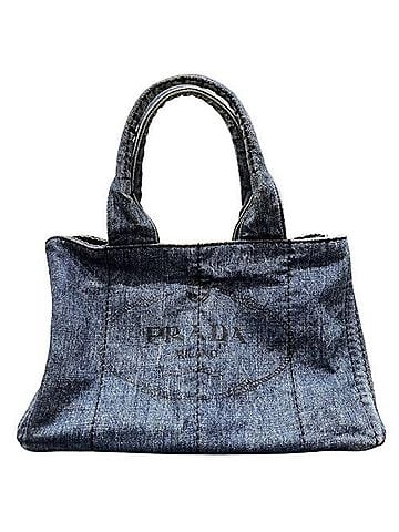 Prada PRADA Canapa Denim Bag Handbag (view 1)