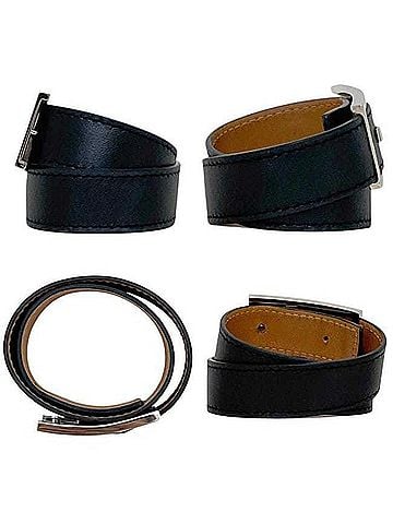 Loewe Loewe Double Bracelet 101.29.118 LOEWE Leather Black Silver Brown Women's (view 2)