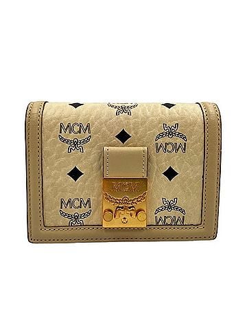 MCM MCM Tracy Wallet Visetos Folding Beige (view 1)