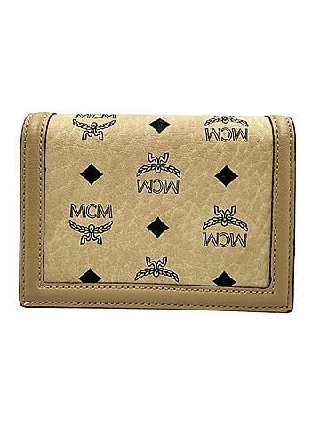 MCM MCM Tracy Wallet Visetos Folding Beige (view 2)