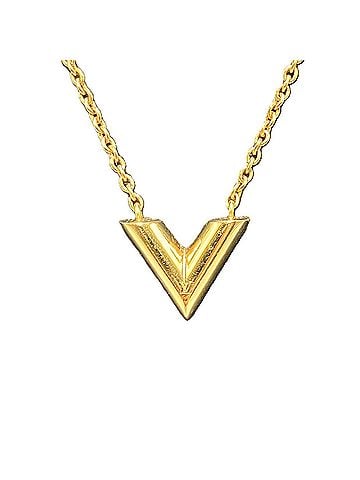 Louis Vuitton Louis Vuitton M00857 Essential V Necklace GP (view 1)