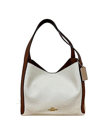 Coach COACH Hobo Tote Bag 76088 Leather White Beige Brown Women's (view 1)