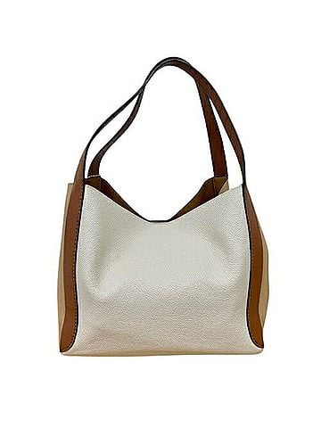Coach COACH Hobo Tote Bag 76088 Leather White Beige Brown Women's (view 2)
