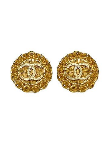 Chanel Chanel Earrings, Coco Mark, A05091 95 A, Metal, Gold, Women's (view 1)