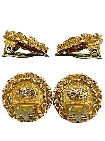 Chanel Chanel Earrings, Coco Mark, A05091 95 A, Metal, Gold, Women's (view 2)