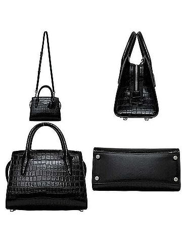 Coach Coach CR105 2-way shoulder bag, leather, black, women's. (view 2)